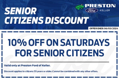 10% Off on Saturdays for Senior Citizens