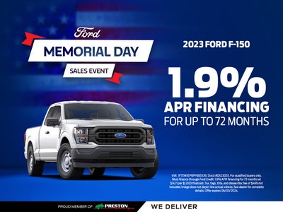 1.9% APR for 72 Mo.
